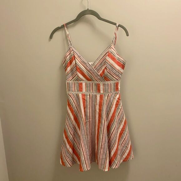 Franchesca’s Blue Rain XXS striped Dress NWT! - Picture 3 of 8